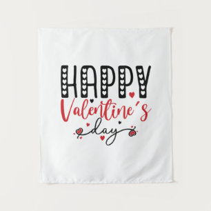 Couple Gift Happy Valentine Day Wandteppich