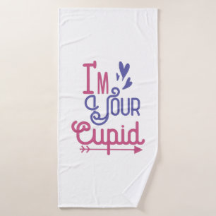Couple Gift I'be Your Love Cupid Badehandtuch