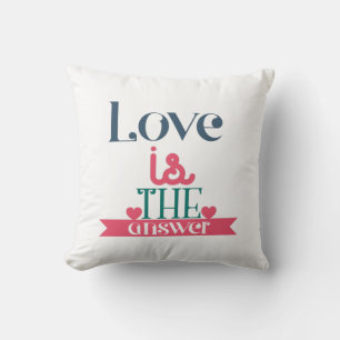 Couple Gift Liebe ist die Antwort Kissen