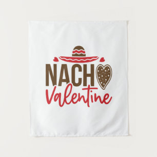 Couple Gift Nacho Valentine Wandteppich