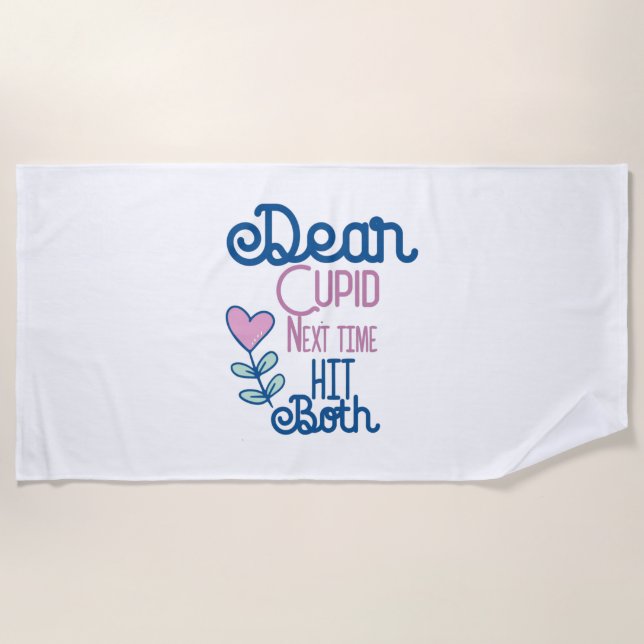 Couple Gift nächstes Mal treffen beide Strandtuch (Vorderseite)