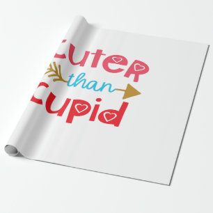 Couple Gift Niedlicher als Cupid Geschenkpapier