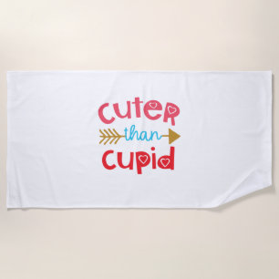 Couple Gift Niedlicher als Cupid Strandtuch