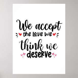 Couple Gift We Accept The Love Poster