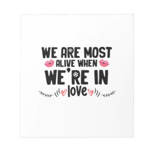 Couple Gift We Are In Love Notizblock