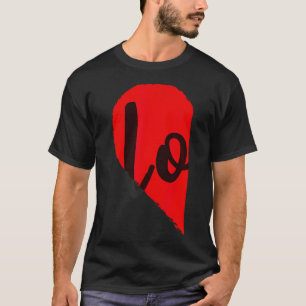 Couple Halb Herz Liebe Funny Valentinstag Frauen T-Shirt
