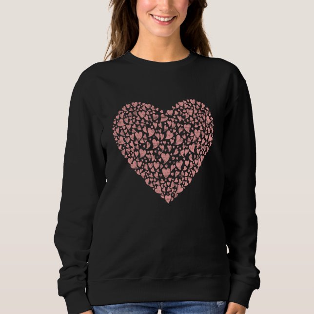 Couple Hearts Love Valentines Day  2 Sweatshirt (Vorderseite)
