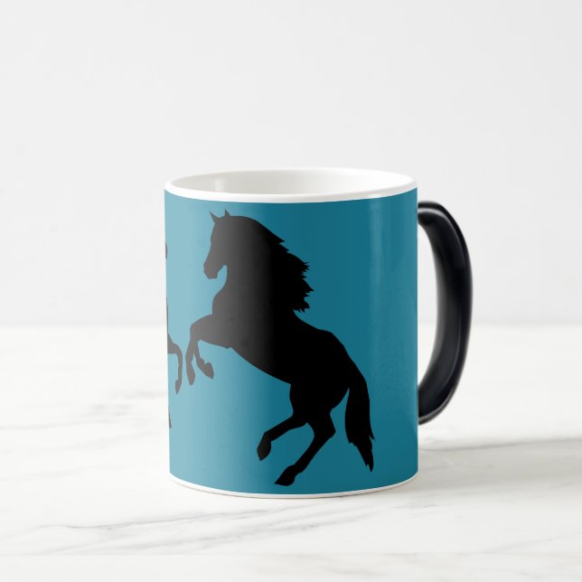 Couple Horse Tasse Wählen Sie Farben (VorderseiteRechts)
