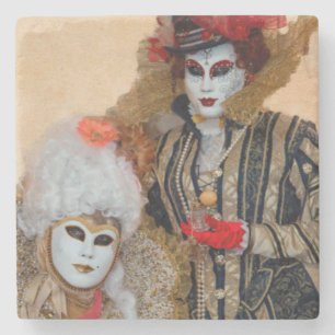 Couple in Carnival Costume, Venedig Steinuntersetzer