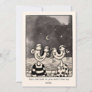 Couple In love hand drawn Valentine's Card Feiertagskarte