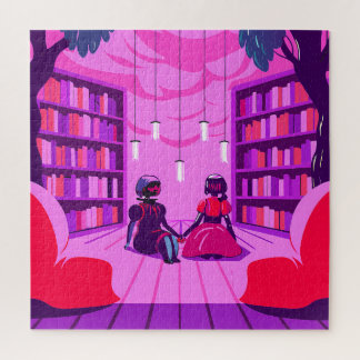 Couple in Uniforms by a House Puzzle