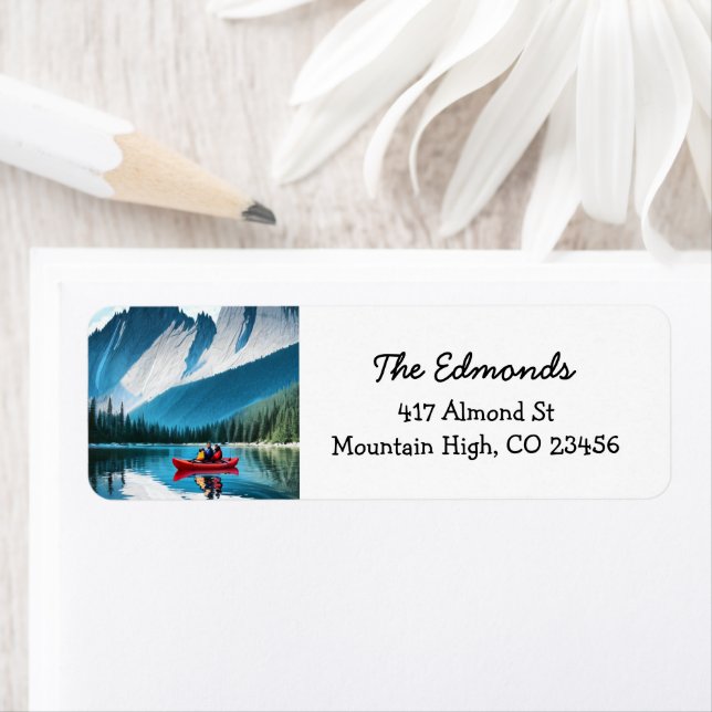 Couple Kayaking in den Bergen (Insitu)