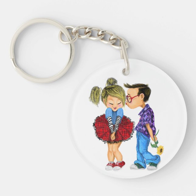 Couple Liebe Valentine's Day Schlüsselanhänger Gif (Vorderseite)