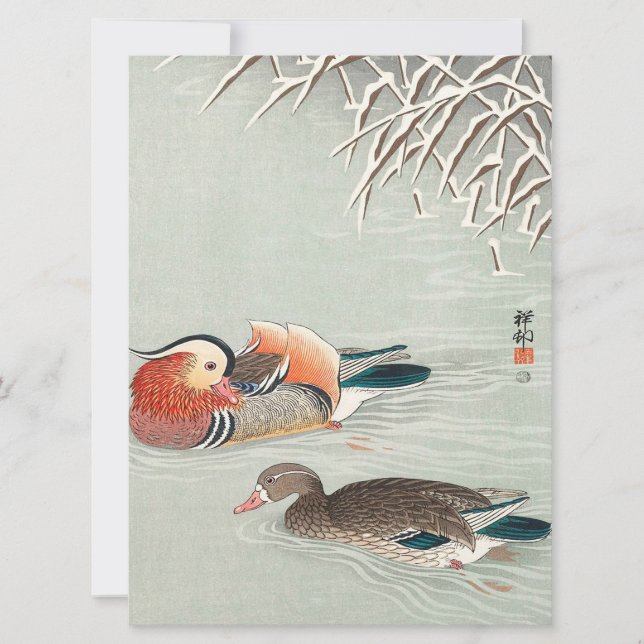 Couple Mandarin Duck Design | Ideales Geschenk (Vorderseite)