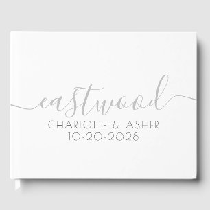 Couple Name Wedding Monogram Gästebuch