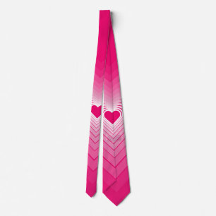 Couple Neck Tie Liebe Herz Romantisches Rosa Krawatte