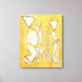 Couple New Wohngestaltung Gelb - Couple Art Abstra Leinwanddruck