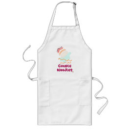 Couple Noodles Funny Ramen Cup Cartoon Lange Schürze