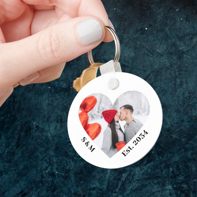 Couple Personalisiert Heart Keychain Schlüsselanhänger (Couple Personalized Heart Keychain
)