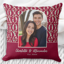 Couple Photo Arch XOXO Patterned Personalized