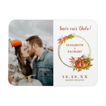 Couple Picture-Hochzeiten im Herbst Save the Date