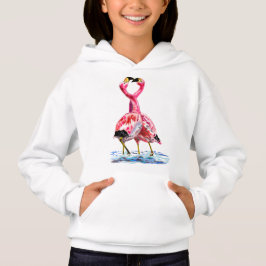 Couple Pink Flamingo Hoodie