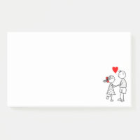 Couple Post it Notes-Liebe