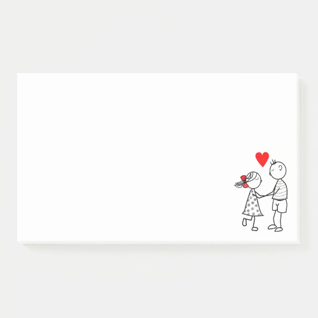 Couple Post it Notes-Liebe Post-it Klebezettel (Vorderseite)