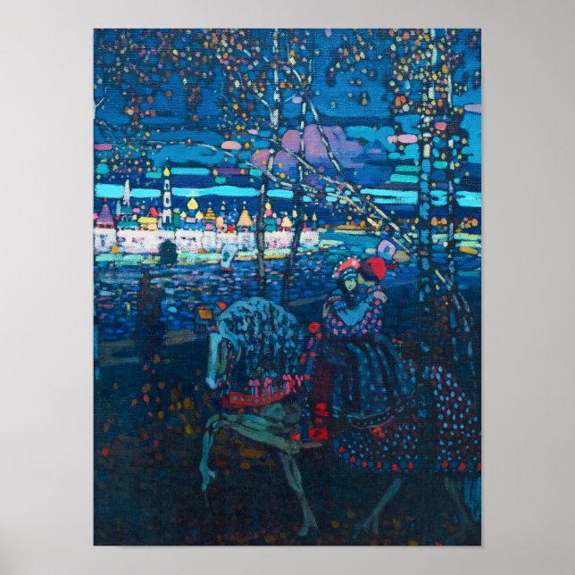 Couple Riding, 1906 von Wassily Kandinsky Poster (Vorne)