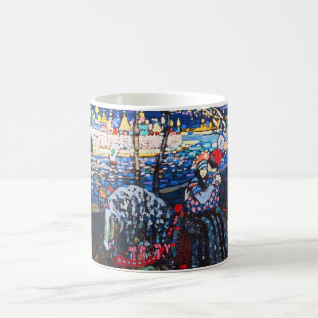 Couple Riding a White Horse, Wassily Kandinsky Kaffeetasse (Mittel)