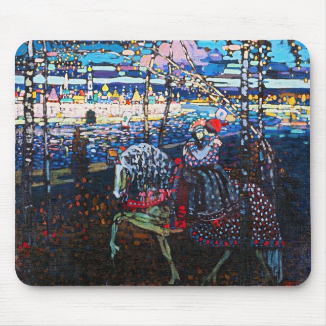 Couple Riding a White Horse, Wassily Kandinsky Mousepad (Vorne)