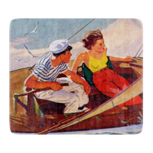 Couple Sailing von R.J. Cavaliere Schneidebrett