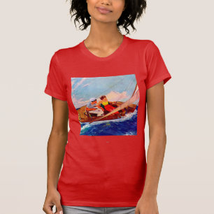 Couple Sailing von R.J. Cavaliere T-Shirt