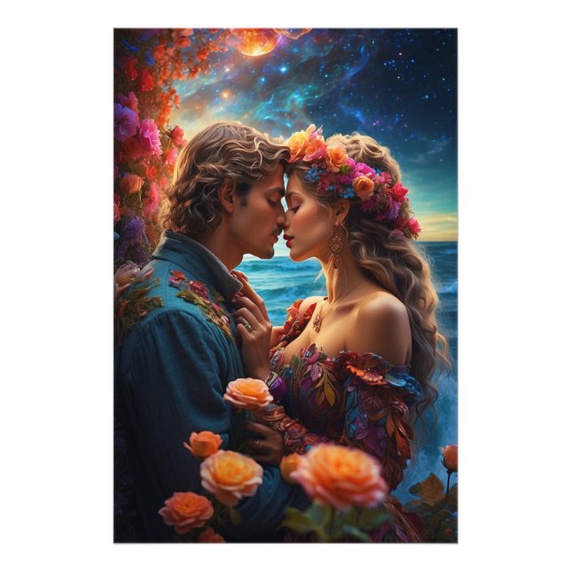 *~* Couple Sea Fantasy Romantische AP51 Sunset Fotodruck (Vorne)