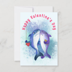 Couple Shark Liebe Valentine's Day Card - Funny Karte