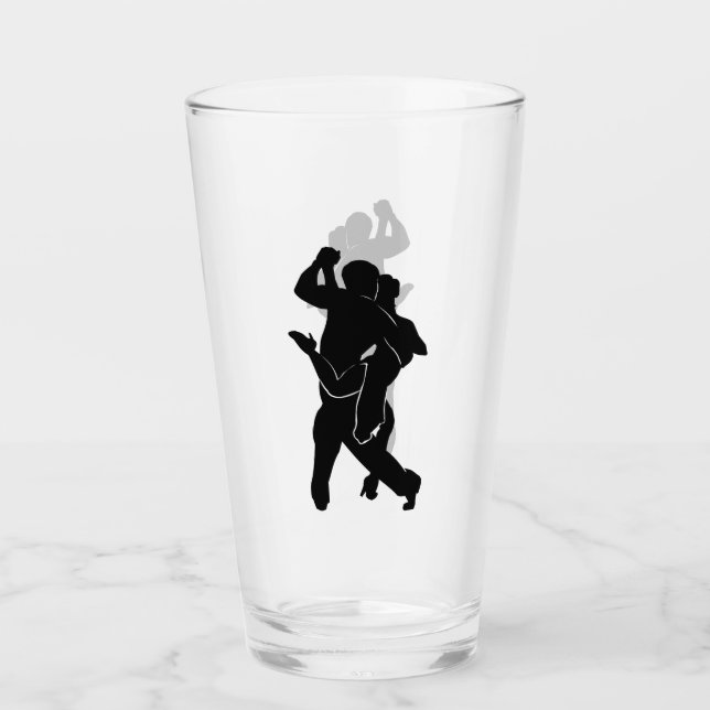 Couple Tango Dancers Glass Glas (Vorderseite)
