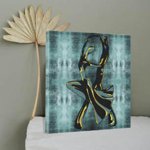 Couple Tanzen in der Nacht Leinwanddruck