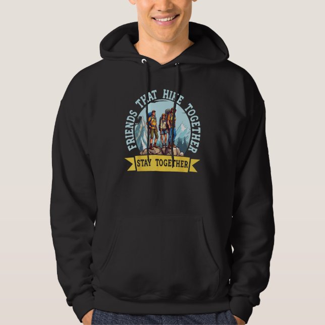Couple That Hike Together Stay Together Camp Campi Hoodie (Vorderseite)