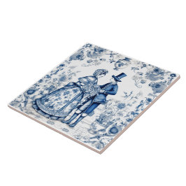 Couple Tiles in Rustic Blue Indigo Fliese