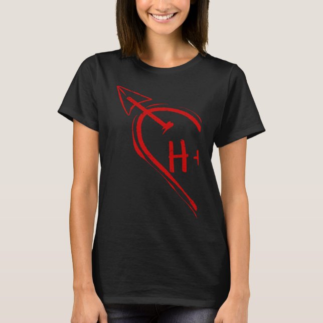 Couple Valentine Heart for Her H 2023 Happy Valent T-Shirt (Vorderseite)