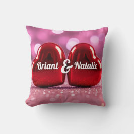 Couple valentine romantic heart decoration kissen