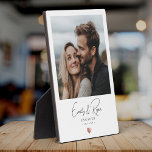 Couple Verlobung Rose Gold Herzenslust Fotoplatte<br><div class="desc">Feiern Sie Ihre Liebe mit unserer Couple Verlobung Ankündigung Gold Heart Keepake Foto Plaque! Mit einem modernen und eleganten Design im Goldherz der Rose ist diese Gedenktafel der perfekte Weg, um Ihre Verlobung zu verkünden oder an diesen besonderen Augenblick zu erinnern. Personalisieren Sie es mit Ihrem bevorzugten Foto und dem...</div>