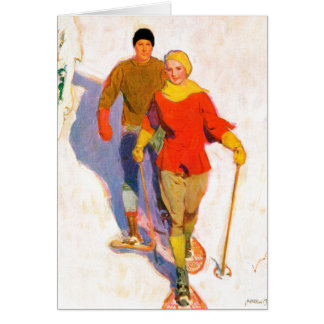 Couple Wearing Snowschuhe von McClelland Barclay