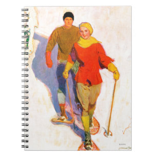 Couple Wearing Snowschuhe von McClelland Barclay Notizblock