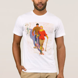 Couple Wearing Snowschuhe von McClelland Barclay T-Shirt