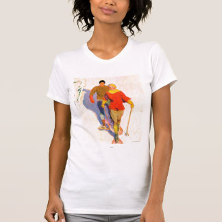 Couple Wearing Snowschuhe von McClelland Barclay T-Shirt