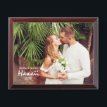 Couple Wedge and Honeymoon Foto Plaque Awardplakette<br><div class="desc">Couple Wedge and Honeymoon Foto Plaque</div>