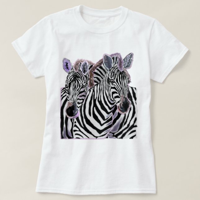 Couple Zebra T - Shirt (Design vorne)