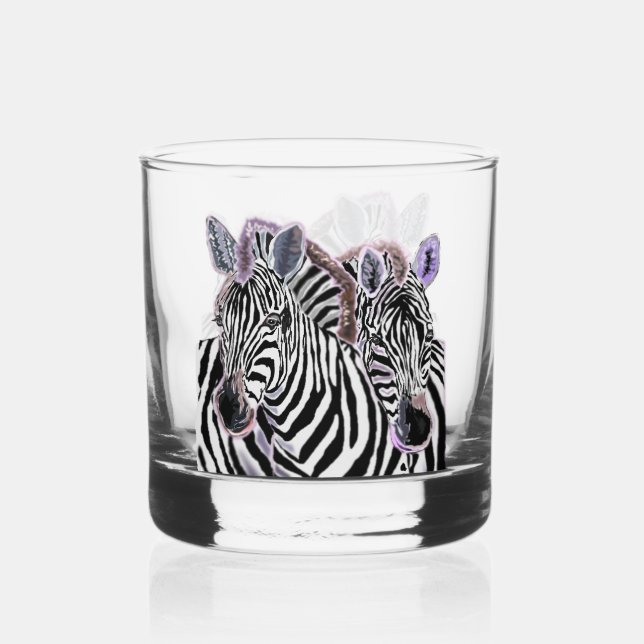 Couple Zebra Whiskyglas (Rückseite)