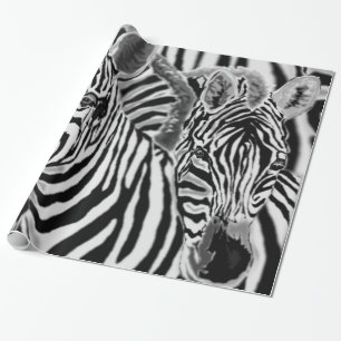 Couple Zebra Wrapping Paper Geschenkpapier